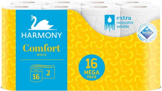Harmony Toaletní papír Comfort 2-vrstvý 16 rolí