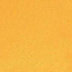 Greatstore 2místná rozkládací pohovka žlutá textil