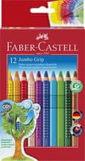 Faber-Castell Barevné pastelky "Jumbo Grip", 12 barev, trojhranné