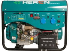 Heron elektrocentrála benzínová a plynová (LGP/NG) 13HP/5,5kW, elektrický start