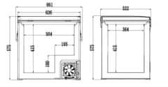 Compass Chladící box BIG FRIDGE kompresor 60l 230/24/12V -20°C