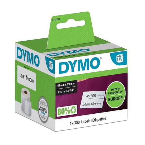 Dymo Dymo LabelWriter štítky 89 x 41mm, 300ks, S0722560