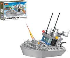 Cogo stavebnice Military Hlídkový člun kompatibilní 193 dílů