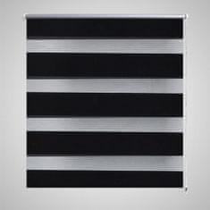 Greatstore Roleta den a noc / Zebra / Twinroll 60x120 cm černá