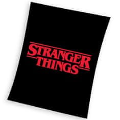 Carbotex Dětská deka Stranger Things Black 150 x 200 cm