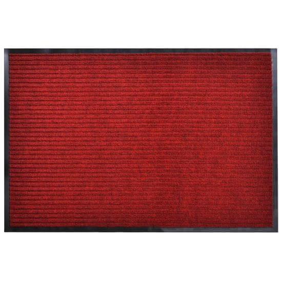 shumee Červená PVC rohožka 90 x 60 cm