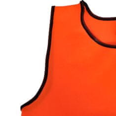 Greatstore Rozlišovací sportovní / tréninková vesta junior - 10 Ks - oranžová