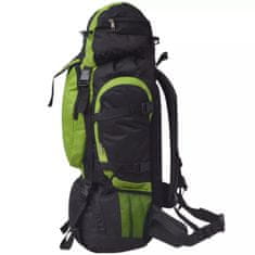 Greatstore Outdoorový batoh XXL 75 l černý a zelený
