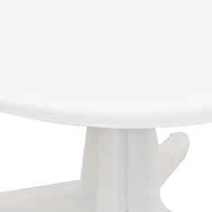Greatstore Zahradní stůl bílý 70 cm plastový