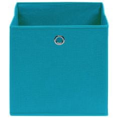 shumee Úložné boxy 4 ks bledě modré 32 x 32 x 32 cm textil