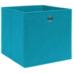 shumee Úložné boxy 4 ks bledě modré 32 x 32 x 32 cm textil
