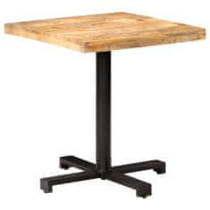 shumee Bistro stůl čtvercový 70 x 70 x 75 cm hrubé mangovníkové dřevo