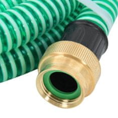 Petromila Sací hadice s mosaznými konektory zelená 1,1" 25 m PVC