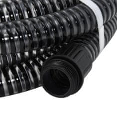 shumee Sací hadice s mosaznými konektory 3 m 25 mm černá
