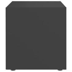 Vidaxl TV stolek šedý 37 x 35 x 37 cm dřevotříska