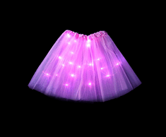 AUR LED svítící sukně - růžová