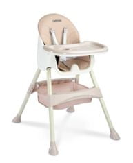 Caretero Jídelní židle 2v1 Bill pink