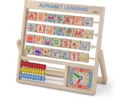 shumee Viga 50033 Board 3v1 Učení abecedy, hodiny, počítání