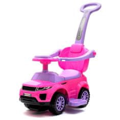 Baby Mix Dětské hrající vozítko 3v1 růžové