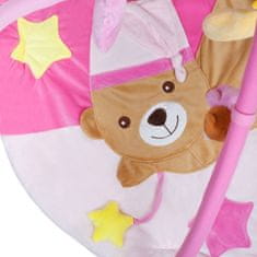 PLAYTO Hrací deka s melodií spací medvídek růžová