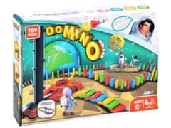 JOKOMISIADA Vzdělávací hračka s raketou Space Domino ZA3494