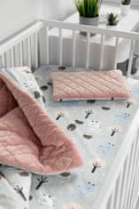 Sensillo povlečení bavlněné deluxe na dětskou matraci 120x60, srnka v lese - bílá