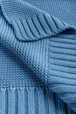 Sensillo Bambusová bavlněná deka 80X100 CM Modrá