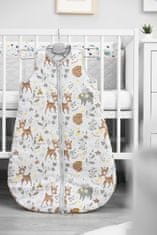 Sensillo Dětský spací obleček 50x80cm “M” bílý se srnkama
