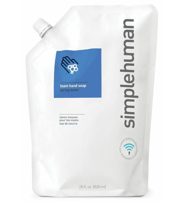 Simplehuman Hydratační pěnové mýdlo – 828 ml, náhradní náplň s vůní spring water
