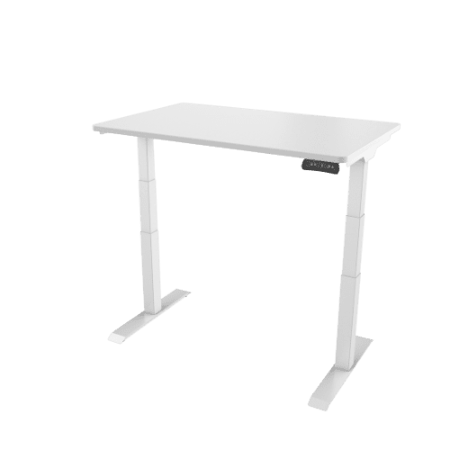 Delso Elektrický výškově nastavitelný stůl PROJUSTER 140x80cm, bílá podnož