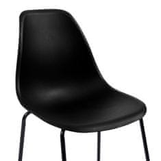 Greatstore Barové židle 6 ks černé plast