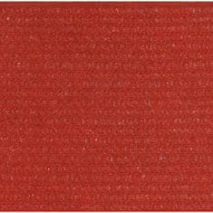 Greatstore Plachta proti slunci 160 g/m2 červená 4 x 5 x 6,8 m HDPE