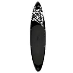Greatstore Nafukovací SUP paddleboard 366 x 76 x 15 cm černý