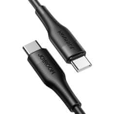 Joyroom odolný kabel USB typu C - USB typu C PD 60W 1,8m - Černý KP15118