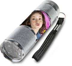 EUROSWAN Dětská hliníková LED baterka Soy Luna stříbrná