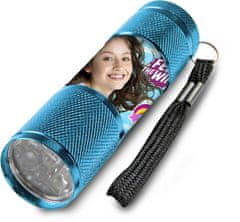 EUROSWAN Dětská hliníková LED baterka Soy Luna azurová