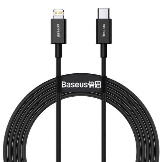 BASEUS Superior Series rychlonabíjecí kabel Type-C/Lightning 20W 2m černá CATLYS-C01