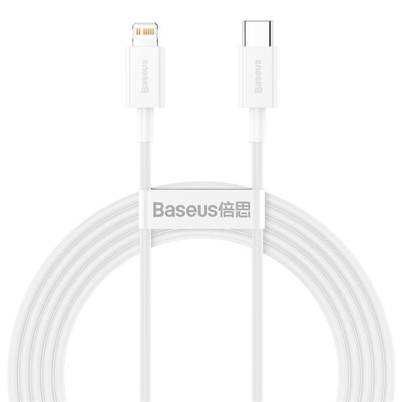 BASEUS Superior Series rychlonabíjecí kabel Type-C/Lightning 20W 2m bílá CATLYS-C02