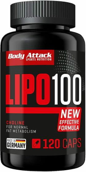 Body Attack LIPO 100, 120 kapslí, Body Attack