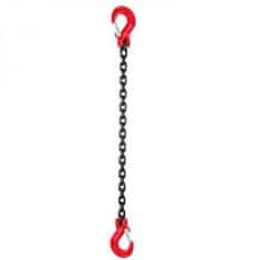 SVX Řetězový závěs hák-hák tř 80 (5 m, 1120 kg, 6 mm) 5m 1120kg 6mm černá