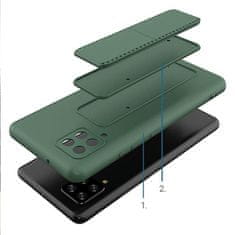 MG Kickstand silikonový kryt na Samsung Galaxy A42 5G, černý