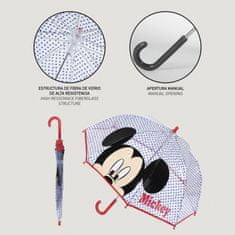 Cerda Dětský deštník MICKEY MOUSE Transparent, 2400000617