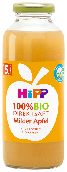 HiPP 100 % BIO JUICE Jablečná šťáva, 6 x 330 ml, od uk. 4.měsíce