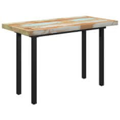 Greatstore Jídelní stůl nohy ve tvaru I 120 x 60 x 77 cm recyklované dřevo