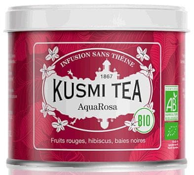 Levně Kusmi Tea Organic Aqua Rosa plechovka 100g