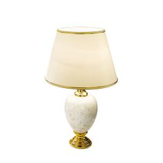 Kolarz DAUPHIN stolní lampa béžová se zlatým dekorem, výška 60 cm