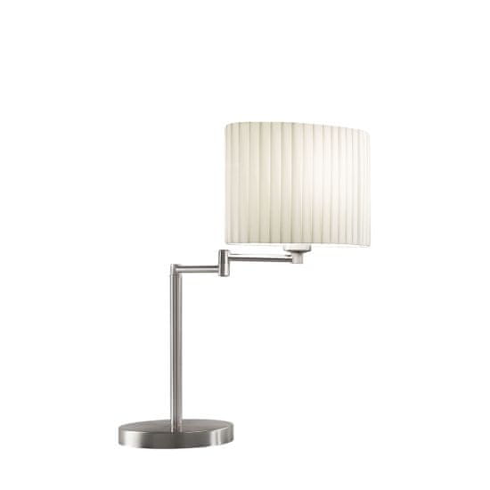 Kolarz HILTON SAND stolní lampa leštěný nikl, výška 48 cm