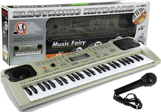 shumee Klávesnice MQ807 Klavírní varhany + USB mikrofon