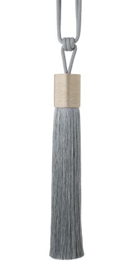 Závěsový úvaz se střapcem NEOX 105 cm, šedý