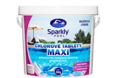Sparkly POOL Chlorové tablety do bazénu MAXI 3 kg